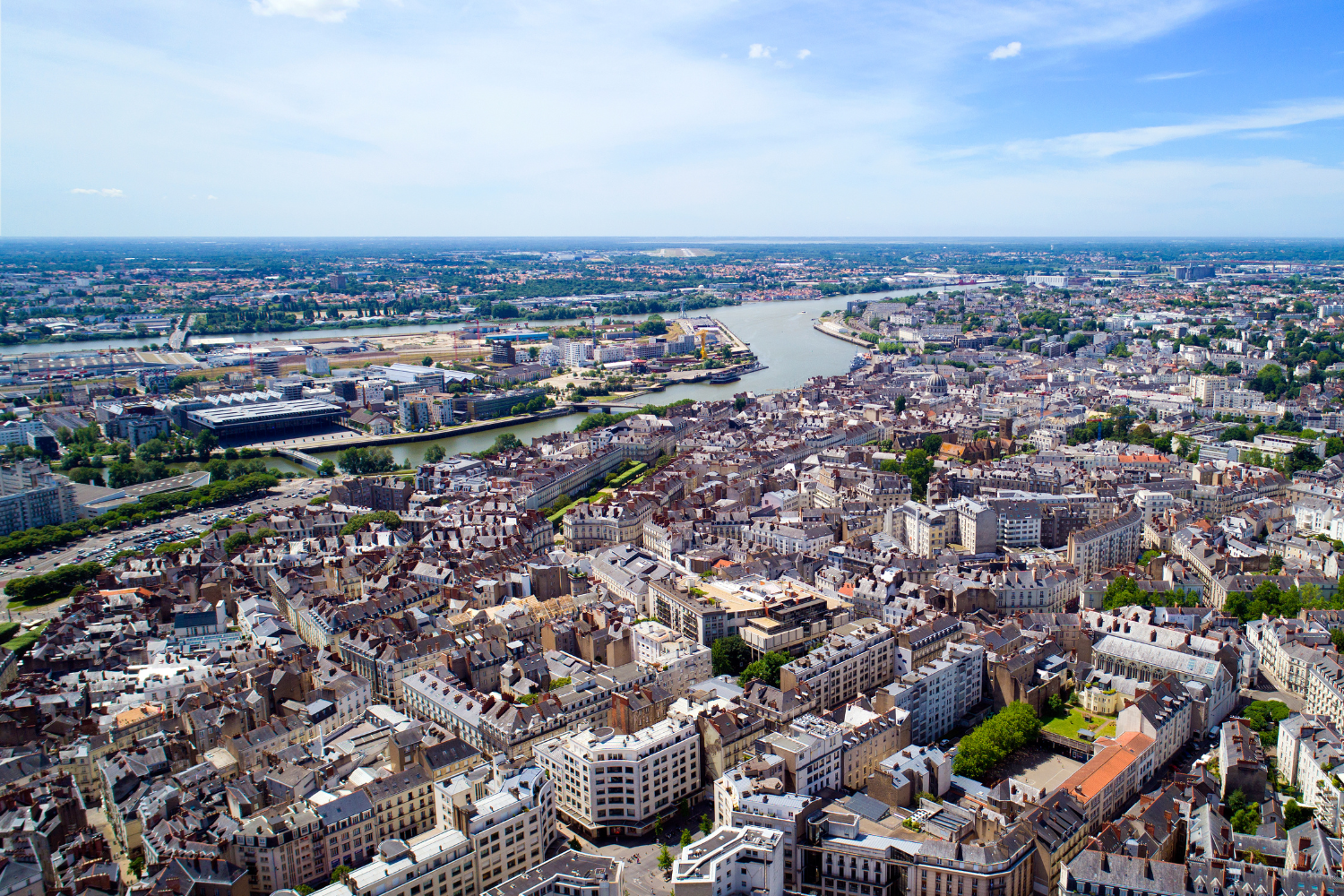 nantes vue de la tour de bretagne